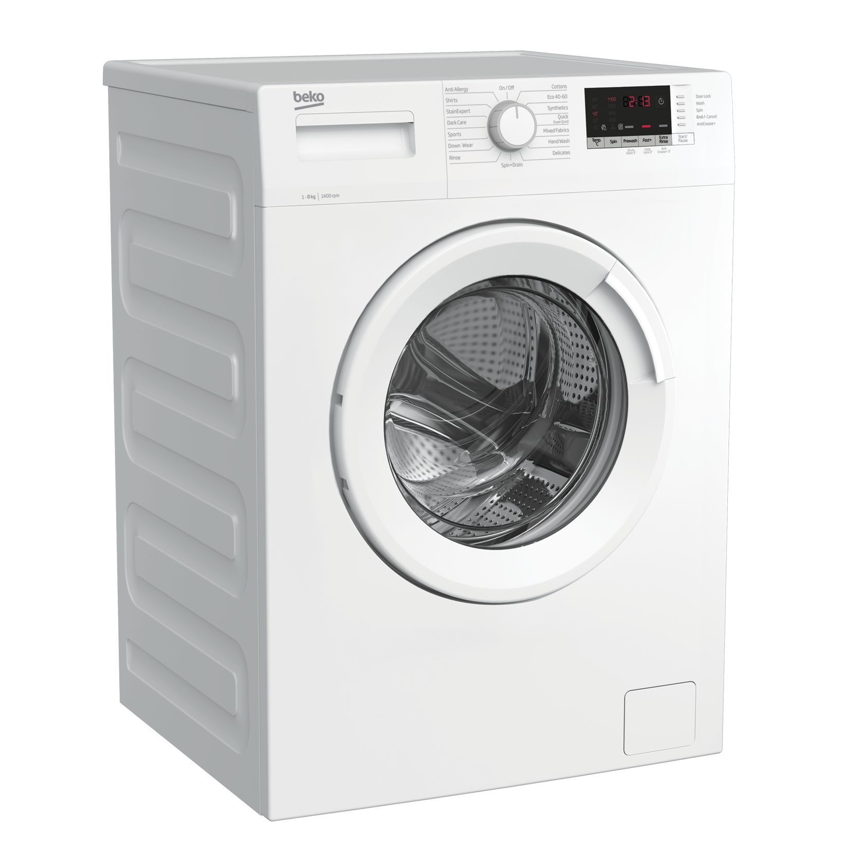 beko wtk84151w washing machine in white